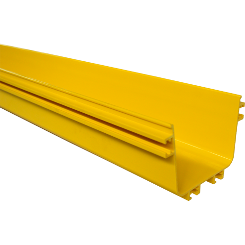 Прямая секция оптического лотка, 100x120 мм, 2 метра, желтая [00-00003076]