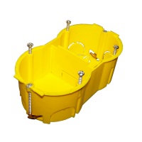 Подрозеточная коробка в стену для суппорта 45х90, желтая [53176]