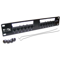 Патч-панель TWT 10", 12 портов, UTP, кат.5E, 1U [84225]