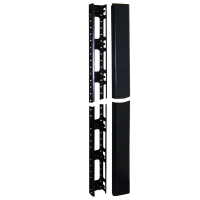 Кабельный органайзер вертикальный, для шкафов Business, металл, 2 шт., черный